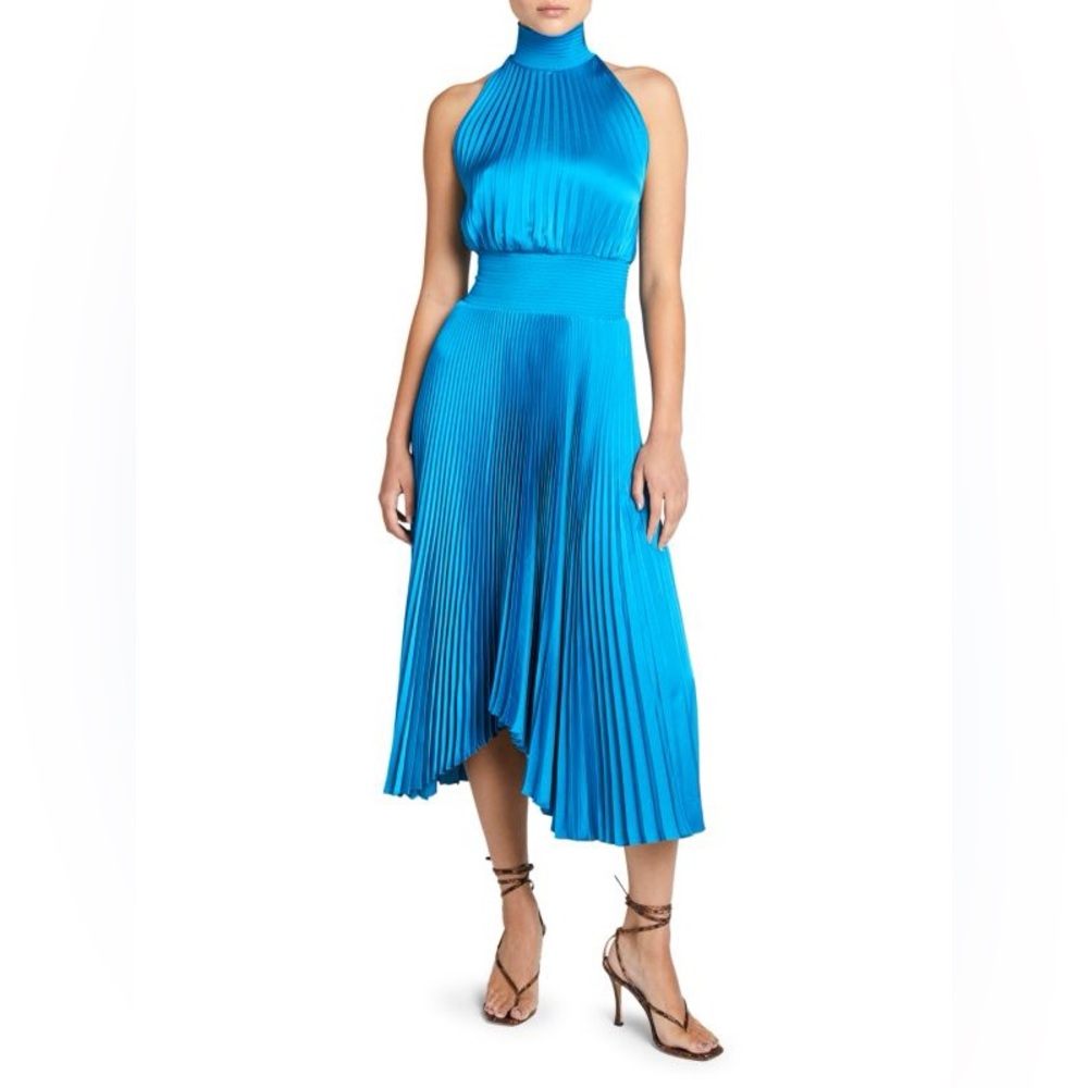 A.LC. Pleated blue dress